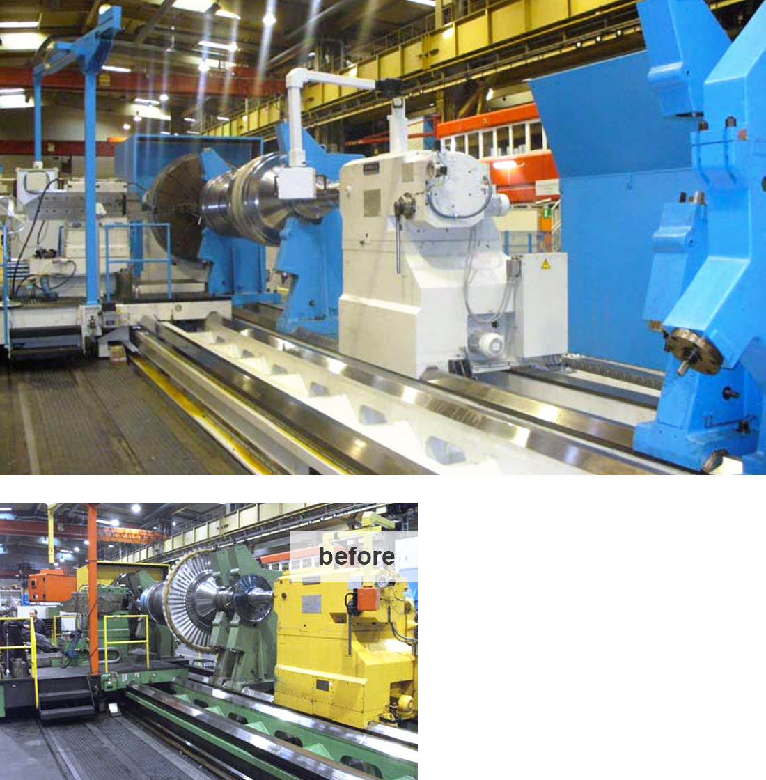 EDM Technik, Machine tool modernization, Modernization Heavy Duty Lathe, Dörries machine tool production